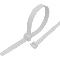 Стяжка пластиковая Rexant 87-0502 500x7.6мм (упак:100шт) нейлон внешний (-60/+85) белый