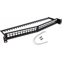 Патч-панель наборная Lanmaster LAN-PPAR24OK-UTP 19" 1U 24xRJ45 UTP Патч-панель наборная Lanmaster LAN-PPAR24OK-UTP 19" 1U 24xRJ45 UTP