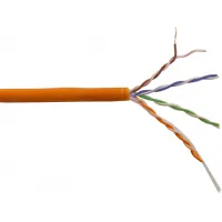 Кабель информационный Lanmaster LAN-5EUTP-HFLT-OR кат.5E UTP 4 пары 24AWG LSZH внутренний 305м оранжевый