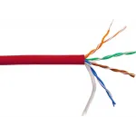 Кабель информационный Lanmaster LAN-5EUTP-HFLT-RD кат.5E UTP 4 пары 24AWG LSZH внутренний 305м красный