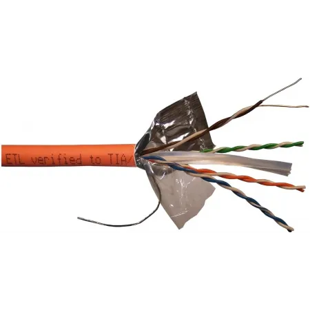 Кабель информационный Lanmaster LAN-6EFTP-HFLT-OR кат.6 FTP 4 пары 23AWG LSZH внутренний 305м оранжевый Кабель информационный Lanmaster LAN-6EFTP-HFLT-OR кат.6 FTP 4 пары 23AWG LSZH внутренний 305м оранжевый