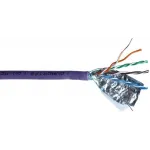 Кабель информационный Lanmaster LAN-6AFTP-HFLT-VI кат.6A FTP 4 пары 23AWG LSZH внутренний 305м фиолетовый