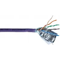 Кабель информационный Lanmaster LAN-6AFTP-HFLT-VI кат.6A FTP 4 пары 23AWG LSZH внутренний 305м фиолетовый Кабель информационный Lanmaster LAN-6AFTP-HFLT-VI кат.6A FTP 4 пары 23AWG LSZH внутренний 305м фиолетовый