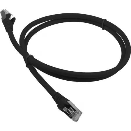 Патч-корд Lanmaster LAN-PC45/S6A-0.5-BK FTP RJ-45 вил.-вилка RJ-45 кат.6A 0.5м черный LSZH