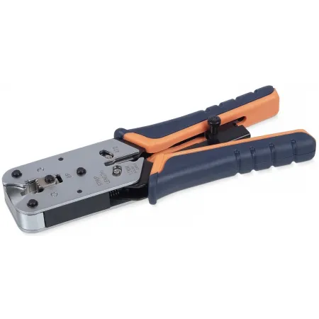 Инструмент обжимной Cabeus HT-L2182R для RJ-45 черный/оранжевый Инструмент обжимной Cabeus HT-L2182R для RJ-45 черный/оранжевый
