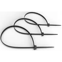 Стяжка пластиковая Cabeus CTBL-250 250x3.6мм (упак:100шт) нейлон внешний (-40/+85) черный