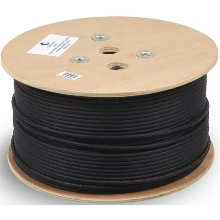 Кабель информационный Cabeus STP-4P-Cat.6a-SOLID-OUT-LSZH-UV STP-4P-CAT.6A-SOLID-OUT-LSZH-U кат.6A U/FTP LSZH универсальный 305м черный