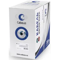 Кабель информационный Cabeus UTP-4P-Cat.5e-SOLID-LSZH-BL кат.5E U/UTP LSZH универсальный 305м синий