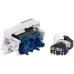 Вставка Cabeus KJ-RJ45-CAT.6-180T-FP-L-22,5 установочная Keystone 1xRJ45 ABS пластик белый