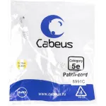Патч-корд Cabeus PC-UTP-RJ45-CAT.5E-0.15M-WH U/UTP RJ-45 вил.-вилка RJ-45 кат.5E 0.15м белый LSZH Патч-корд Cabeus PC-UTP-RJ45-CAT.5E-0.15M-WH U/UTP RJ-45 вил.-вилка RJ-45 кат.5E 0.15м белый LSZH
