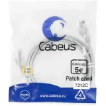 Патч-корд Cabeus PC-UTP-RJ45-CAT.5E-1.5M U/UTP RJ-45 вил.-вилка RJ-45 кат.5E 1.5м серый ПВХ Патч-корд Cabeus PC-UTP-RJ45-CAT.5E-1.5M U/UTP RJ-45 вил.-вилка RJ-45 кат.5E 1.5м серый ПВХ