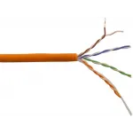 Кабель информационный Lanmaster LAN-5EUTP-HFLT-OR кат.5E U/UTP 4 пары 24AWG LSZH внутренний 305м оранжевый