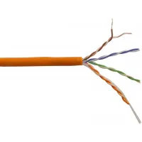 Кабель информационный Lanmaster LAN-5EUTP-HFLT-OR кат.5E U/UTP 4 пары 24AWG LSZH внутренний 305м оранжевый