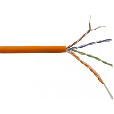 Кабель информационный Lanmaster LAN-5EUTP-HFLT-OR кат.5E U/UTP 4 пары 24AWG LSZH внутренний 305м оранжевый