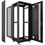 Шкаф серверный Cabeus (ND-05C-42U60/100-BK) напольный 42U 600x1000мм пер.дв.металл.перф. металл 800кг черный 900мм 2055мм 20 сталь Шкаф серверный Cabeus (ND-05C-42U60/100-BK) напольный 42U 600x1000мм пер.дв.металл.перф. металл 800кг черный 900мм 2055мм 20 сталь