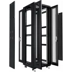Шкаф серверный Cabeus (ND-05C-42U60/120-BK) напольный 42U 800x1200мм пер.дв.перфор.2ств. задн.дв.перфор.2-хст. 800кг черный 1100мм 2055мм IP20 сталь Шкаф серверный Cabeus (ND-05C-42U60/120-BK) напольный 42U 800x1200мм пер.дв.перфор.2ств. задн.дв.перфор.2-хст. 800кг черный 1100мм 2055мм IP20 сталь