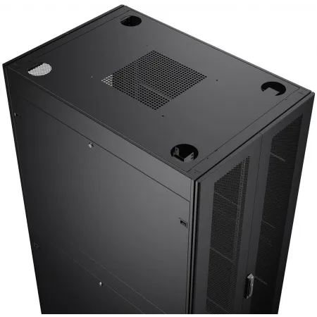 Шкаф серверный Cabeus (ND-SC-42U80/120-BK) напольный 42U 800x1200мм пер.дв.перфор.2ств. задн.дв.перфор.2-хст. 1500кг черный 902мм IP20