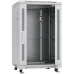 Шкаф коммутационный Cabeus (SH-05C-18U60/60) напольный 18U 600x600мм пер.дв.стекл металл 800кг серый 500мм 988мм IP20 сталь