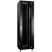 Шкаф коммутационный Cabeus (SH-05C-42U60/60-BK) напольный 42U 600x600мм пер.дв.стекл металл 800кг черный 500мм 2055мм IP20 сталь