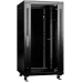 Шкаф коммутационный Cabeus (SH-05C-22U60/60-BK) напольный 22U 600x600мм пер.дв.стекл металл 800кг черный 500мм 1166мм IP20 сталь
