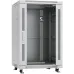 Шкаф коммутационный Cabeus (SH-05C-18U60/80) напольный 18U 600x800мм пер.дв.стекл металл 800кг серый 700мм 988мм IP20 сталь