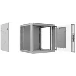 Шкаф коммутационный Cabeus (SH-05F-15U60/60-R) настенный 15U 600x600мм пер.дв.стекл 50кг серый 540мм 220град. 769мм IP20 сталь