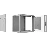 Шкаф коммутационный Cabeus (SH-05F-6U60/45) настенный 6U 600x450мм пер.дв.стекл 60кг серый 390мм 368мм IP20 сталь Шкаф коммутационный Cabeus (SH-05F-6U60/45) настенный 6U 600x450мм пер.дв.стекл 60кг серый 390мм 368мм IP20 сталь