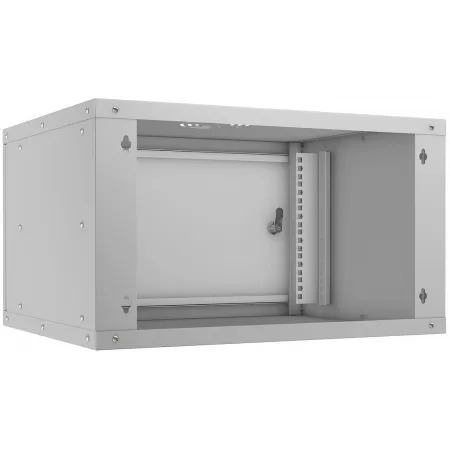 Шкаф коммутационный Cabeus (WSC-05D-6U55/45M) настенный 6U 550x450мм пер.дв.металл 30кг серый 390мм 220град. 320мм IP20 сталь