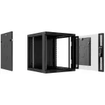 Шкаф коммутационный Cabeus (SH-05F-6U60/35-BK) настенный 6U 550x450мм пер.дв.стекл 30кг RAL 7035 IP20 сталь Шкаф коммутационный Cabeus (SH-05F-6U60/35-BK) настенный 6U 550x450мм пер.дв.стекл 30кг RAL 7035 IP20 сталь