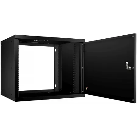 Шкаф коммутационный Cabeus (WSC-05D-9U55/45M-BK) настенный 9U 550x450мм пер.дв.металл 30кг черный 390мм IP20 металл