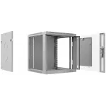 Шкаф коммутационный Cabeus (SH-05F-12U60/45-R) настенный 12U 600x450мм пер.дв.стекл 50кг серый 390мм IP20 сталь Шкаф коммутационный Cabeus (SH-05F-12U60/45-R) настенный 12U 600x450мм пер.дв.стекл 50кг серый 390мм IP20 сталь