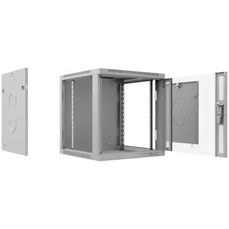 Шкаф коммутационный Cabeus (SH-05F-12U60/45-R) настенный 12U 600x450мм пер.дв.стекл 50кг серый 390мм IP20 сталь Шкаф коммутационный Cabeus (SH-05F-12U60/45-R) настенный 12U 600x450мм пер.дв.стекл 50кг серый 390мм IP20 сталь