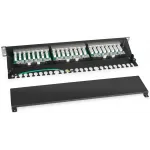 Патч-панель Cabeus PL-24-CAT.5E-SH-DUAL 19" 1U 24xRJ45 кат.5E FTP