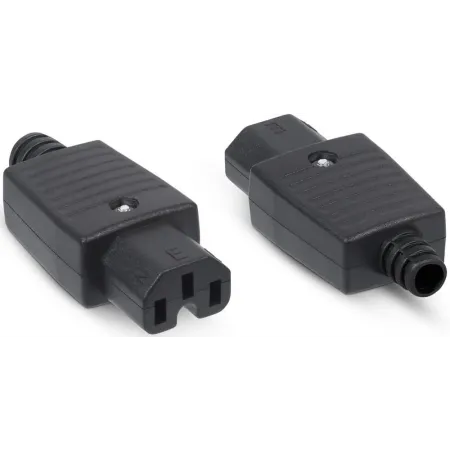 Вилка Cabeus IEC-320-C13 черный