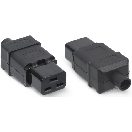 Вилка Cabeus IEC-320-C19 черный