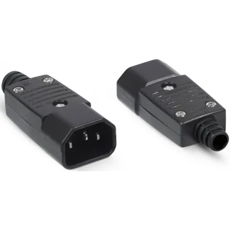 Вилка Cabeus IEC-320-C14 черный