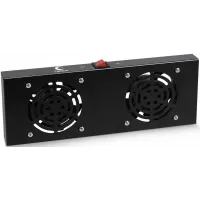 Модуль вентиляторный Cabeus (TRAY-FAN2-BK) 2 вент. черный