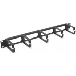 Кабельный органайзер горизонтальный Cabeus JB08-1U-BK кольца 1U шир.:19" глуб.:100мм Кабельный органайзер горизонтальный Cabeus JB08-1U-BK кольца 1U шир.:19" глуб.:100мм