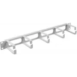 Кабельный органайзер горизонтальный Cabeus JB08-1U-GY кольца 1U шир.:19" глуб.:100мм Кабельный органайзер горизонтальный Cabeus JB08-1U-GY кольца 1U шир.:19" глуб.:100мм