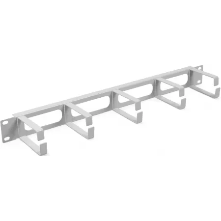 Кабельный органайзер горизонтальный Cabeus JB08-1U-GY кольца 1U шир.:19" глуб.:100мм Кабельный органайзер горизонтальный Cabeus JB08-1U-GY кольца 1U шир.:19" глуб.:100мм