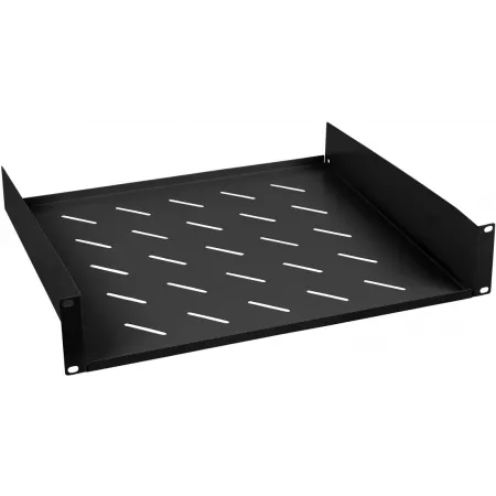 Полка стационарная Cabeus SH-J017-2U-400-BK 2U нагр.:20кг. 19" 400мм черный