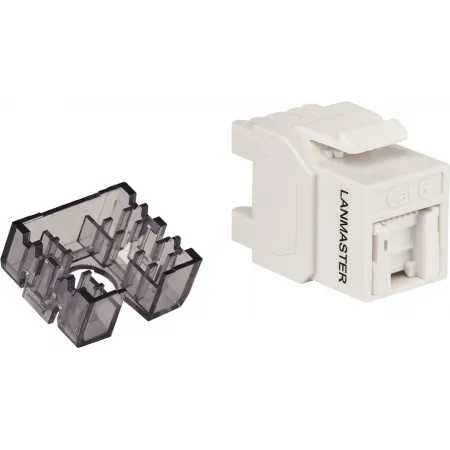 Модуль Lanmaster LAN-OK45U6/180R-WH информ. KeystoneRJ45 кат.6 бел. Модуль Lanmaster LAN-OK45U6/180R-WH информ. KeystoneRJ45 кат.6 бел.