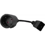 Шнур питания Lanmaster LAN-PPS/20-0.2-BK C20-Schuko проводник.:3x1.5мм2 0.2м черный