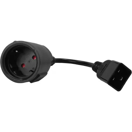 Шнур питания Lanmaster LAN-PPS/20-0.2-BK C20-Schuko проводник.:3x1.5мм2 0.2м черный Шнур питания Lanmaster LAN-PPS/20-0.2-BK C20-Schuko проводник.:3x1.5мм2 0.2м черный