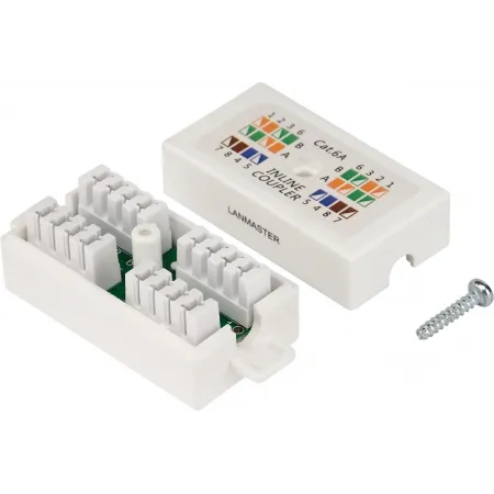 Соединитель Lanmaster LAN-CNB-UTP6A белый Соединитель Lanmaster LAN-CNB-UTP6A белый