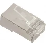 Коннектор Lanmaster (LAN-EZ45-8P8C/S6-100) STP кат.6 RJ45 серебристый (упак.:100шт) Коннектор Lanmaster (LAN-EZ45-8P8C/S6-100) STP кат.6 RJ45 серебристый (упак.:100шт)