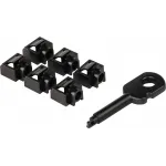 Блокиратор Lanmaster LAN-SEC45-PL-SET-BK (упак.:6шт) 6м черный