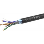 Кабель сетевой информационный Suprlan Premium 01-1039-1 кат.5E F/UTP 4 пары 24AWG нг(А)-HF UV универсальный 305м черный