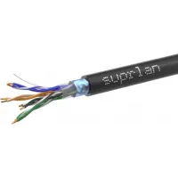 Кабель сетевой информационный Suprlan Premium 01-1039-1 кат.5E F/UTP 4 пары 24AWG нг(А)-HF UV универсальный 305м черный