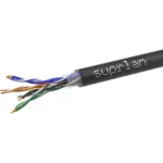 Кабель сетевой информационный Suprlan Premium 01-0309-1 кат.5E U/UTP 4 пары 24AWG нг(А)-HF UV универсальный 305м черный